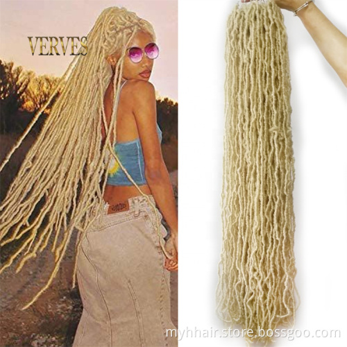 10 Pcs 18 - 36 inch 20 roots/pack,Afro Locs twist Ombre Synthetic Braiding Hair extensions Long New Locs Crochet Braid hair
